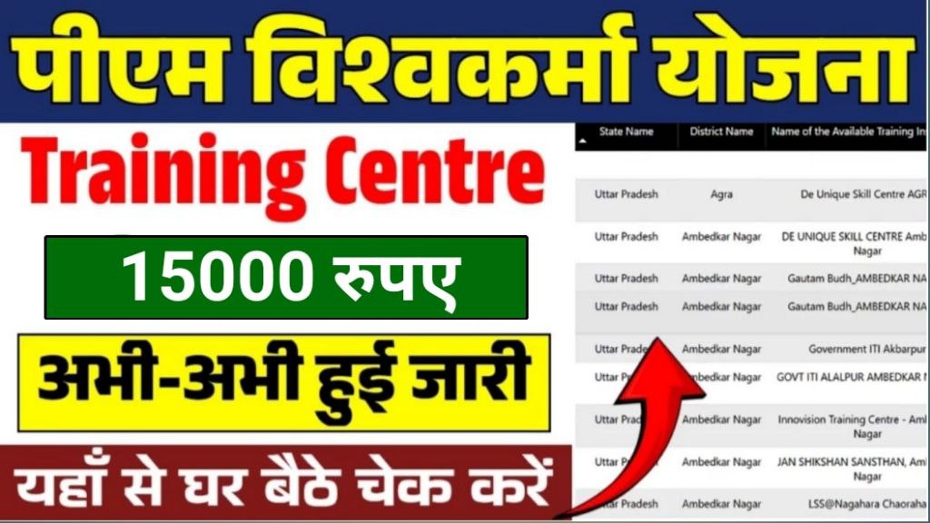 PM Vishwakarma Training Center List